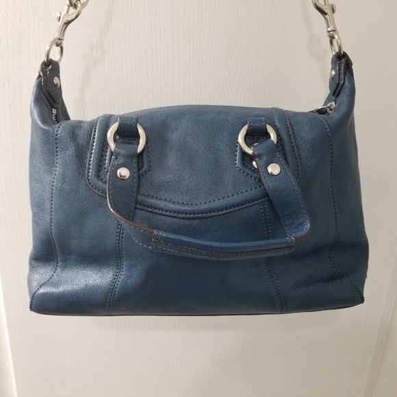 Coach Teal Shoulder Bag - Picture 6 of 7